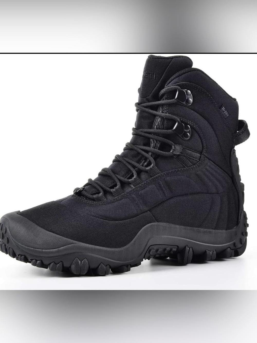 Men's Black Tactical Waterproof Hiking Boot